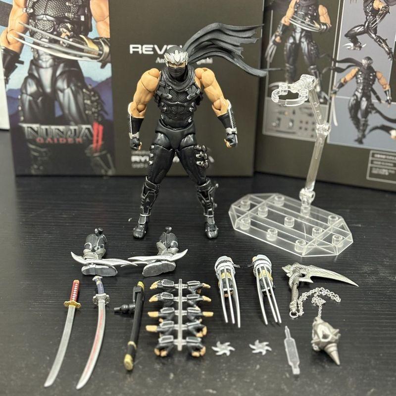 Revoltech Amazing Yamaguchi Ryu Hayabusa Ninja KO Figuras de Acción Articuladas Modelo Exquisito Kit para Montar Coleccionable para Niño Juguete de Moda Regalo