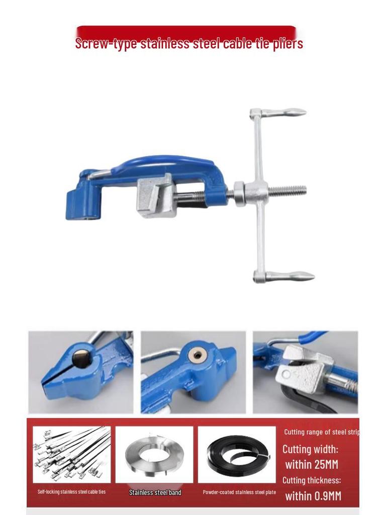 Stainless Steel Cable Tie Tensioner & Cutter Pliers