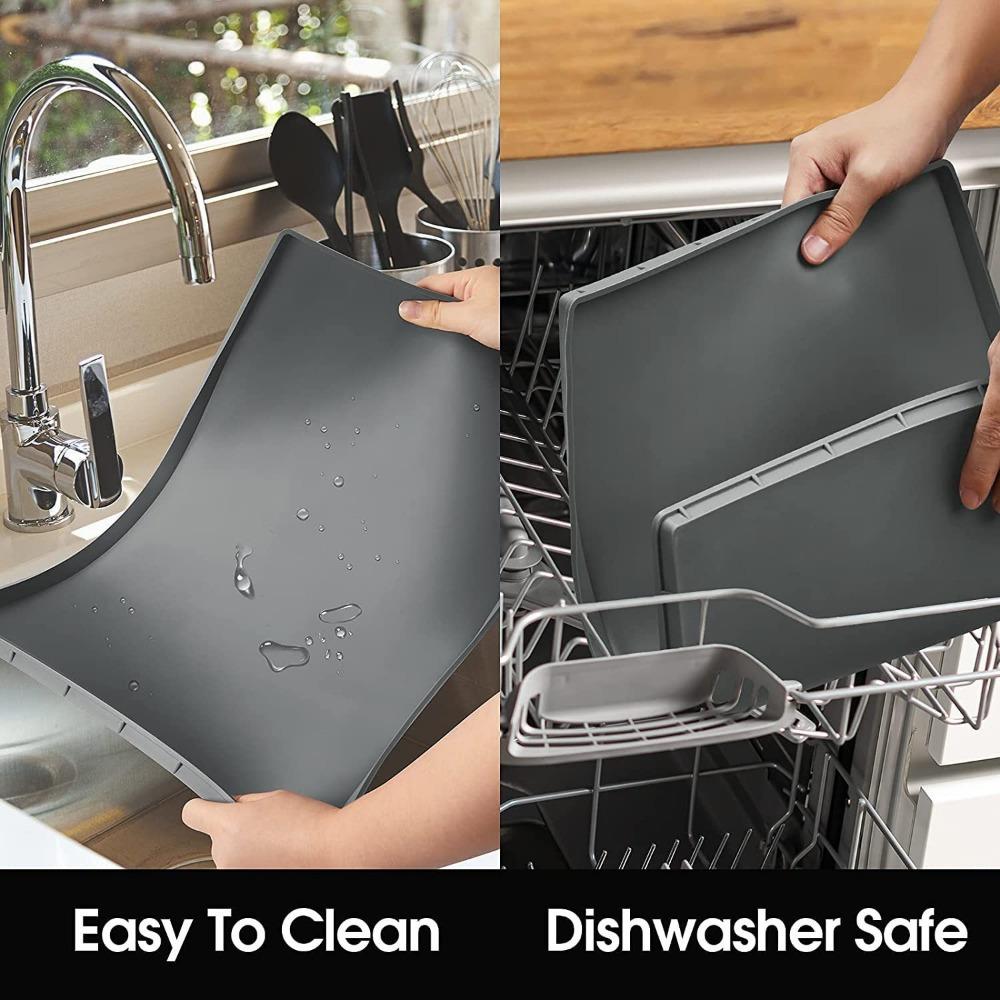 1Pc 60cm Silicone Washer and Dryer Top Protective Pad Storage Storage Pad Roller Waterproof Dust Cover Scratch Resistant