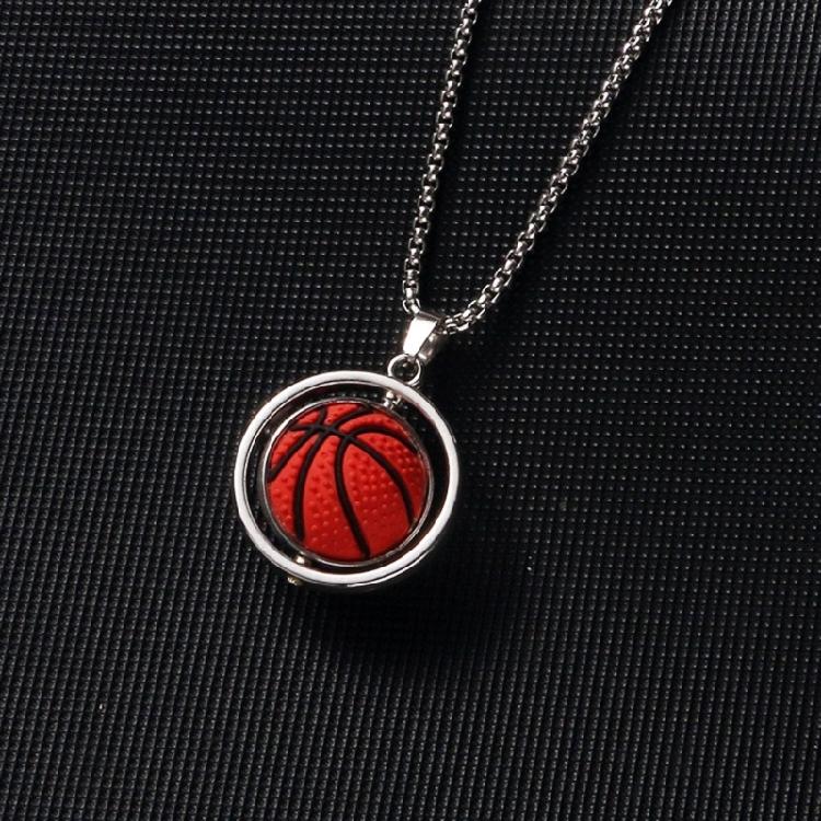 Stylish Rotating Sports Ball Accessory On A Sturdy Chain Crafted From Sturdy Stainless Steel For Fitness Enthusiasts