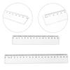 5 Pcs 15cm 20cm Clear Ruler Measuring Ruler Plastic Ruler Straight Ruler Multifunctional Rulers Drawing Tool