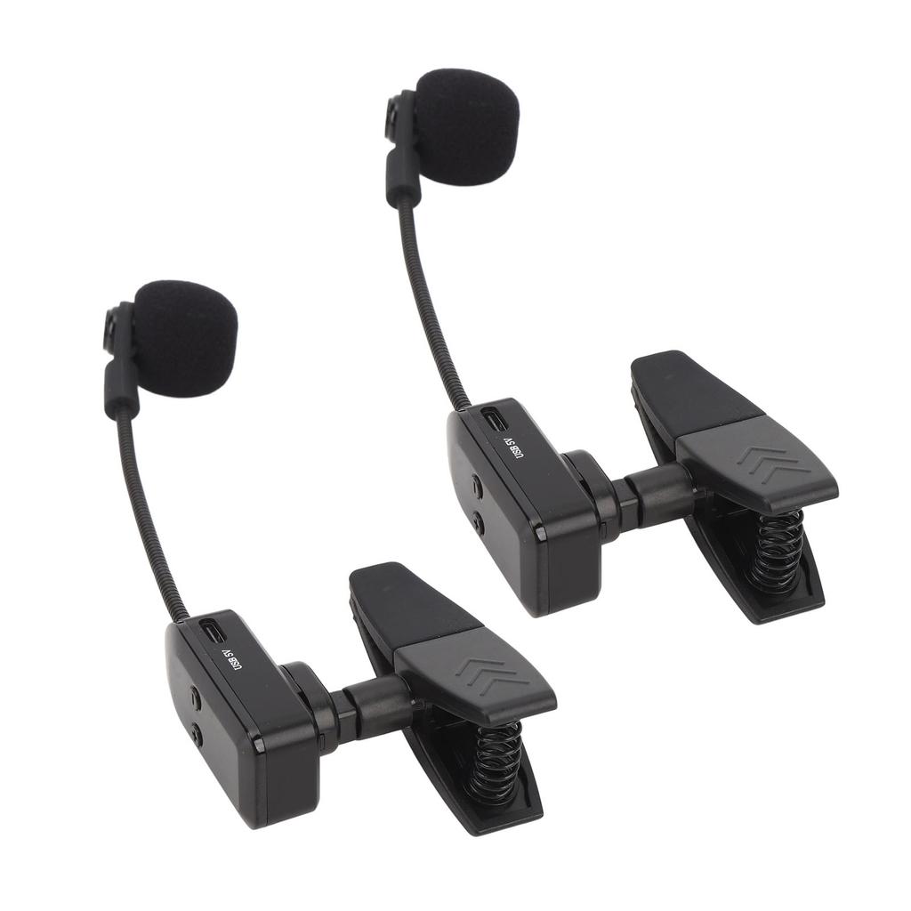 Saxophone Wireless Microphone 2.4G Clip On Sax Mic System for Stage Performance Pickup