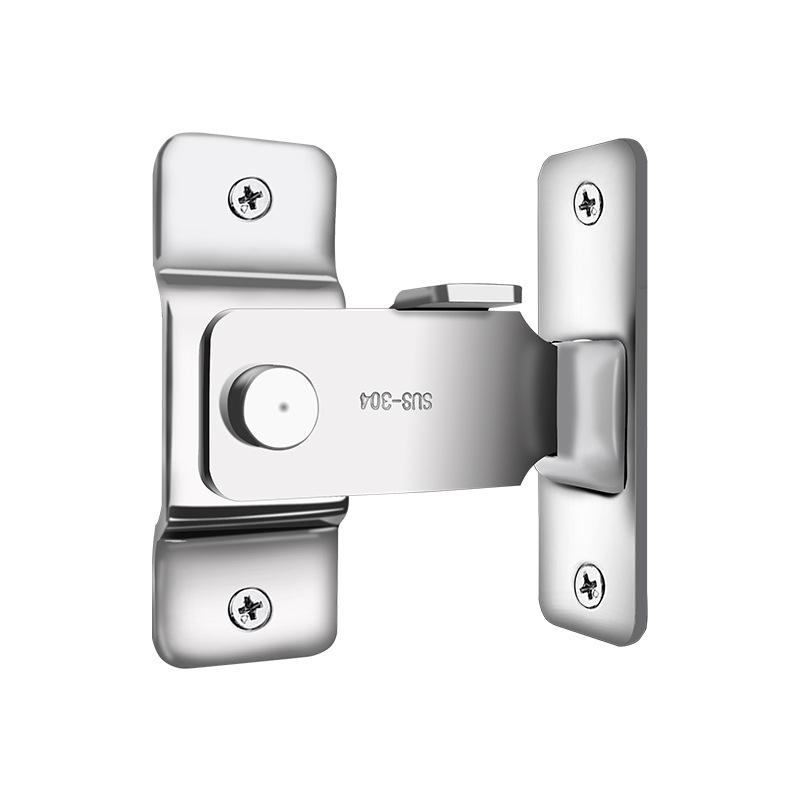 Mini Stainless Steel 90° Sliding Door Latch for Home & Pet Cages