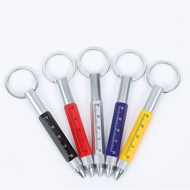 6-in-1 Multi-Tool Metal Pen: Ballpoint, Screwdriver, Hex Wrench, Touchscreen Stylus, Climbing Aid