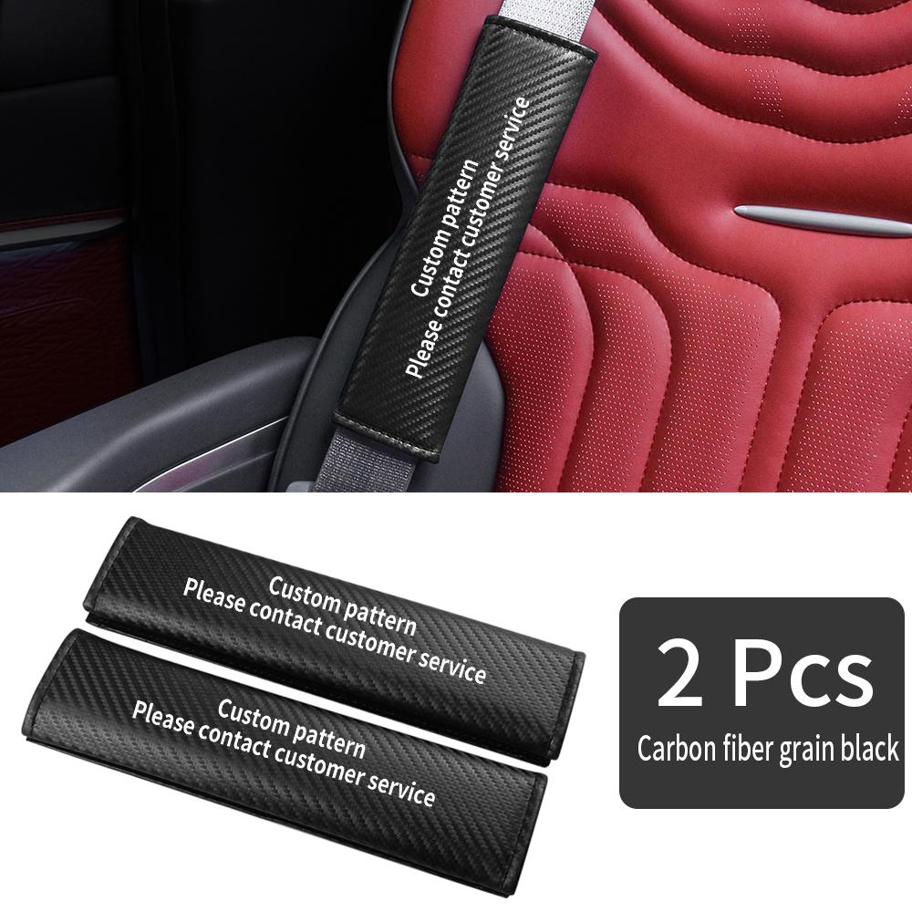 2026 Hot Sticker Car Seatbelt Shoulder Protector Cover Carbon Fiber Safety Belt Shoulder Cover Padding Pad For VW Volkswagen GTI