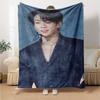 1Pc Bts Jung Kook Print Blanket Soft Comfortable Polyester Blanket All Season Use Bedroom Office Outdoor Ideal Christmas Gift Choice Print Home Blanke