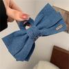 Eye Catching Hair Bows Clip Soft Jeans Fabric Hairpin Fashion Barrettes Hair Ornament For Girls Adults Hairstyling