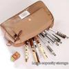 Multifunction  Large Capacity Flip Top Pen Pouch Pencil Stationery Box Bag