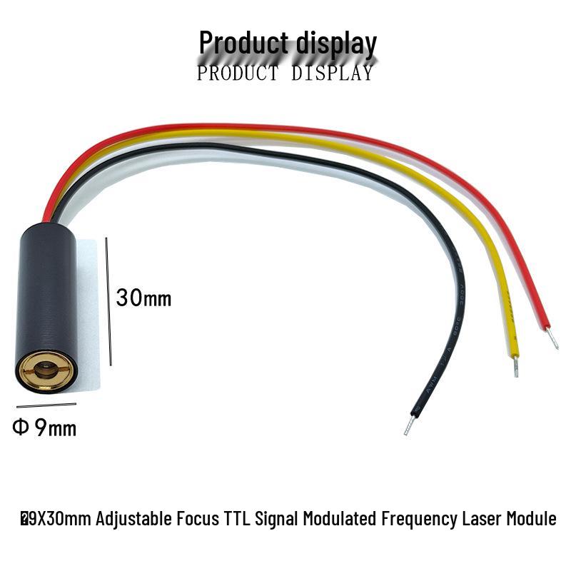 9x30mm 650nm 5mW Dot Point Red Laser Module with TTL Signal Modulation