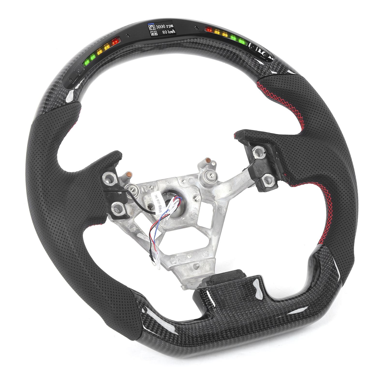 

Carbon Fiber LED Shift Lights Display Steering Wheel Replacement for Infiniti G35 2003‑2007