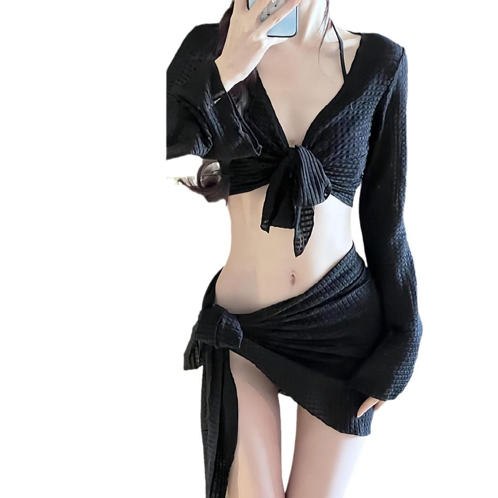 Elegante Bikini a Quattro Pezzi Slim-Fit – Costumi da Bagno Pura Voglia per Vacanze & Terme