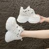 10CM Height Increasing Women's Chunky Sneakers Lace Up Platform Casual Shoes Zapatillas De Mujer Size 34-39 Zapatos De Mujer