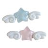 Cute Star Wing Hairpins For Girls Teens Hair Styling Plastic Duckbill Clip With Wing Design For Thin Hair