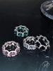 Trendy Fashionable European & American Influencer Gemstone Ring for Women: Colorful, High-End, Niche Design for Index Finger
