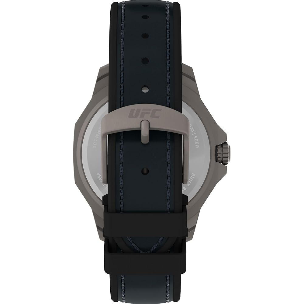 Timex UFC Quartz Watch 10 ATM Water Resistant Mineral Glass Black Dial Men's