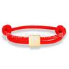 Classic Cross Milan Rope Hand Rope Stainless Steel Gold Square Buckle Cross Adjustable Easter Bracelet