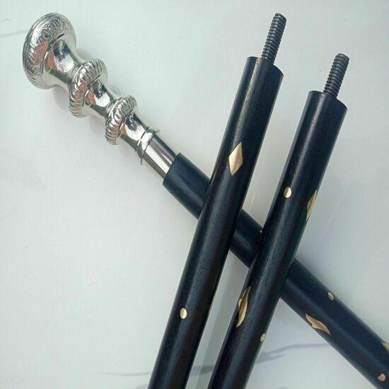 Brass Victorian Handle Wooden Vintage Style Antique Designer Walking Stick Cane