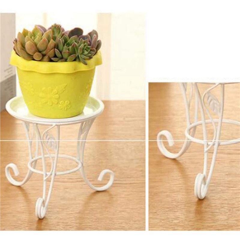 2x Tabouret Fleur Métal Support Fleur Style Européen Tabouret Balcon Sol Jardin Pot à Fleurs Support Planteur A