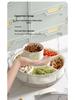 Rotatable Fruit Salad Fresh-Keeping Box: Food-Grade Six-Compartment Storage, Portable & Sealed for Refrigerators.