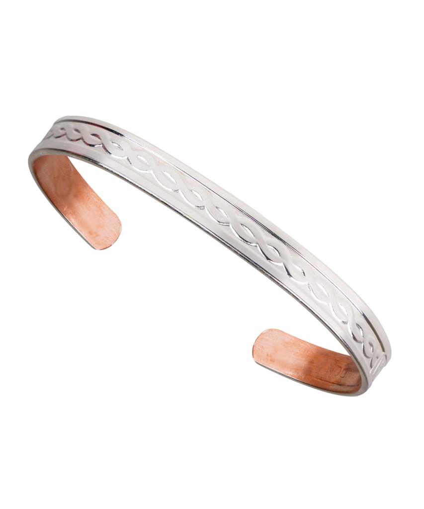 Sabona London S5 Silver-Plated Tudor Copper Bangle