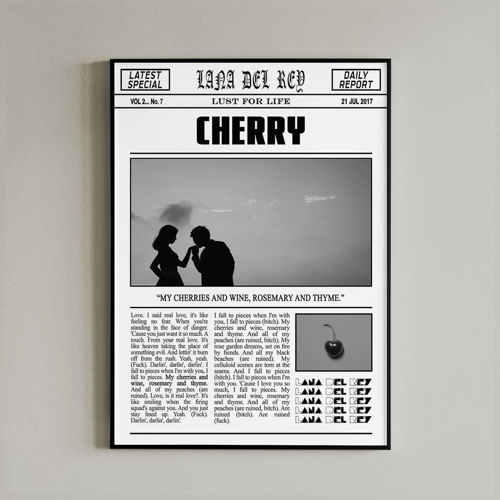 Black and White Lana Del Rey Newspaper Poster Aesthetics Girl Singer Rapper Canvas Painting Print Wall Art Mural Home Room Decor