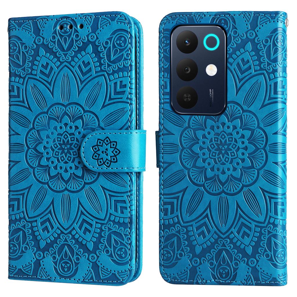 For Realme C85 5G Case Sunflower Imprint Leather Wallet Phone Cover
