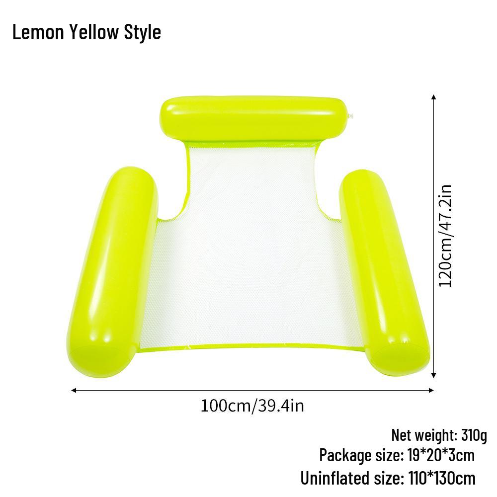 Triple-Tube Inflatable Water Hammock - Adult Folding Float Bed