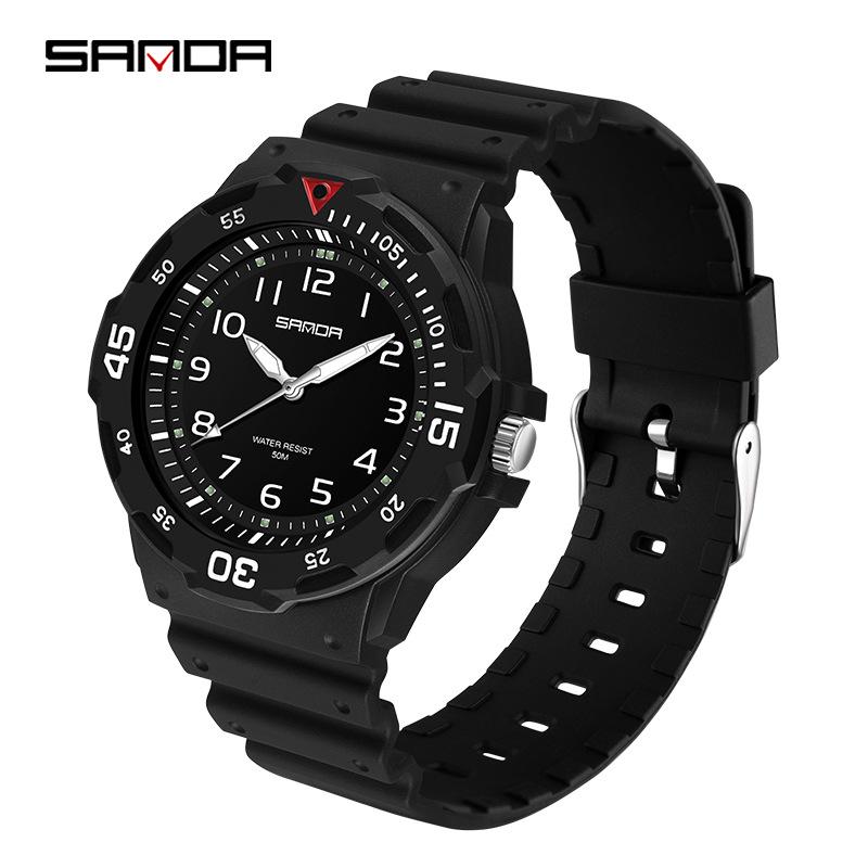 Sanda Unisex Versatile Luminous Quartz Watch - Fashionable, Simple, and Waterproof for Students and Couples