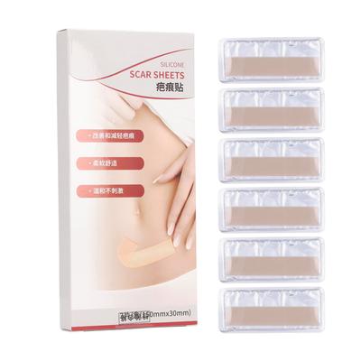 6 Pezzi Cerotto in Silicone per Cicatrici Fogli per la Guarigione delle Cicatrici Nastro Traspirante per la Rimozione delle Cicatrici per Tutti i Tipi di Cicatrici