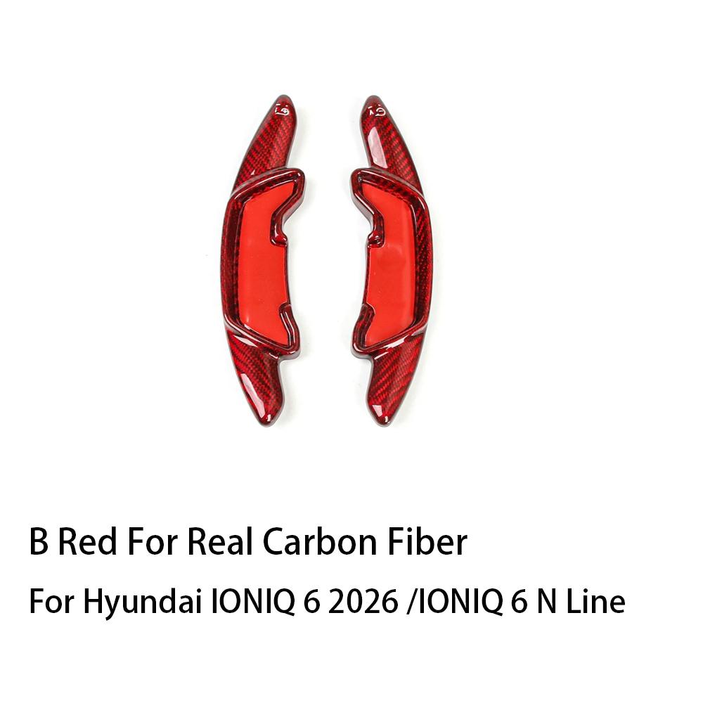 For Hyundai IONIQ 6N 2026-2026 Aluminum Alloy Steering Wheel Shifter Paddle Cover Trim Accessories