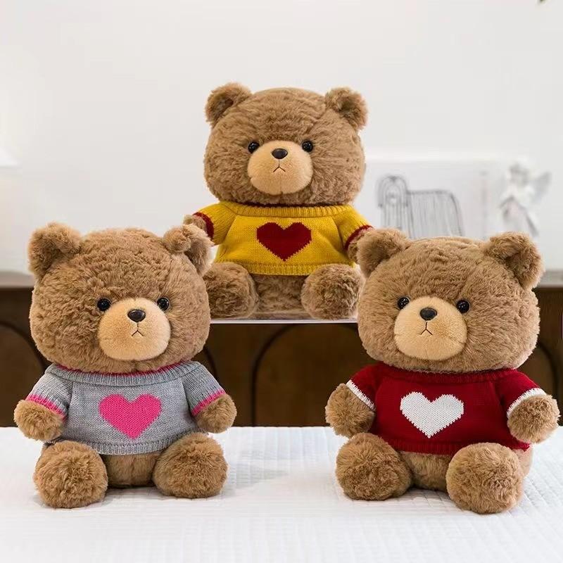 Teddy Bear Plush Toy Cartoon Soft Fill Doll Child Room Decoration Holiday Gift