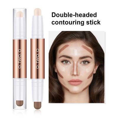 O.TWO.O Stick Double Head Non-Smudge Natural Texture Face Foundation Corrector Contour Concealer Stick