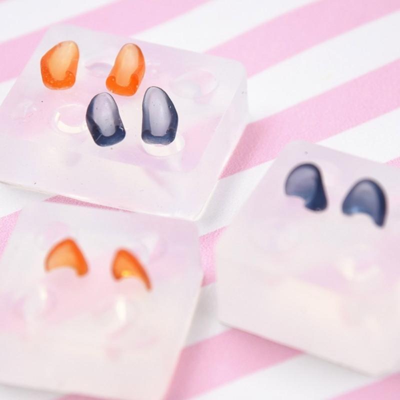 Cute Ear Silicone Mould for DIY Pottery Clay Crafts Flexible and Portable Silicone Mould for Crafting Doll Ears Ornament