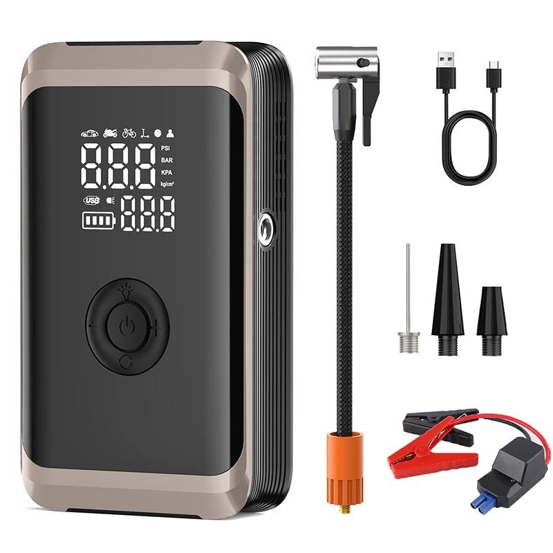 YIJU All-in-One Car Jump Starter with Air Compressor, 150PSI Tire Inflator, Portable Power Bank & Battery Booster