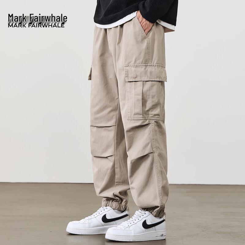 Mark Fairwhale Men's Multi-Pocket Workwear Jogger Pants