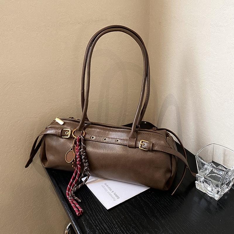 Niche Retro Baguette Bag Women's New Fashion Hand Carry Underarm Bag High-end Casual Shoulder Bag