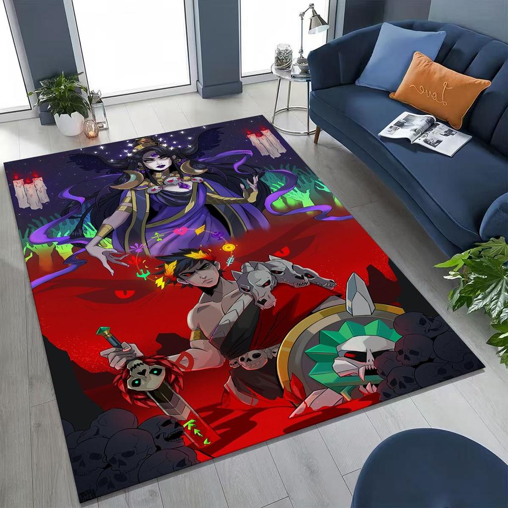 3D Classics Game Hades Cartoon Gamer Rug for Bedroom Living Room Sofa Home Doormat Decor, Large Kid Play Non-slip Floor Mat Gift