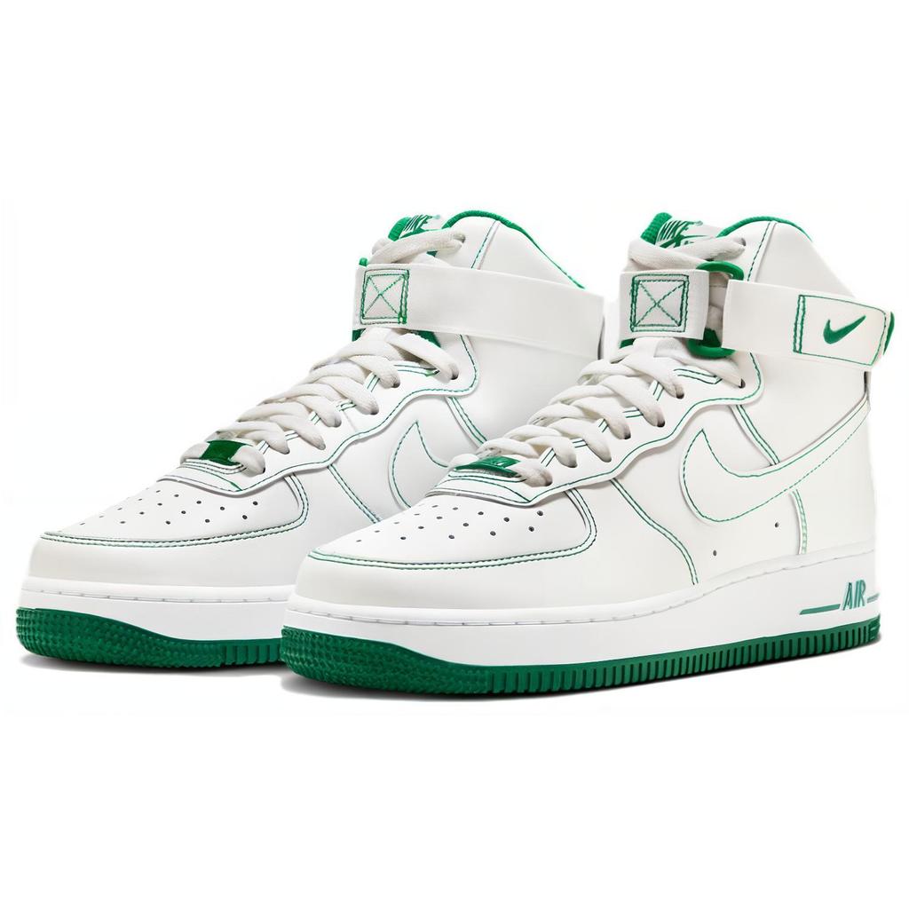 Nowe Nike Air Force 1 High Białe Zielone Damskie DV1138-101