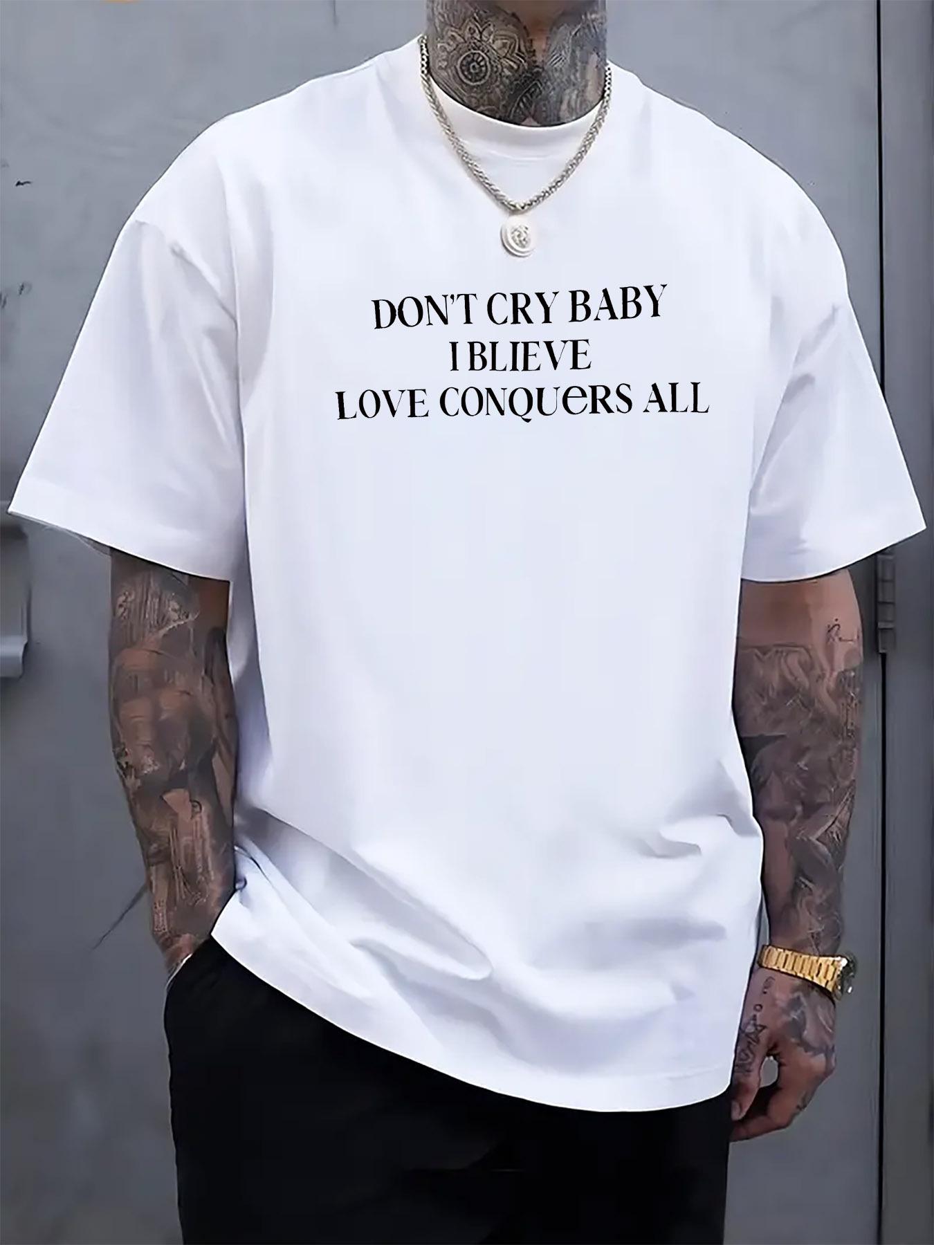 Light Gray Graphic Tshirt - Don t Cry Youngsters XXXL