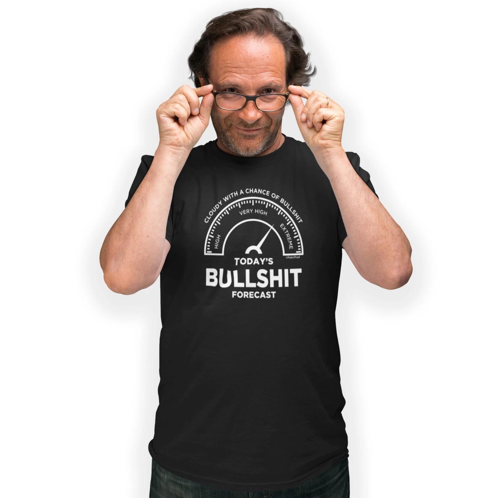 Bullshit Forecast Cloudy With a Chance of Bullshit T-Shirt Funny Gift S