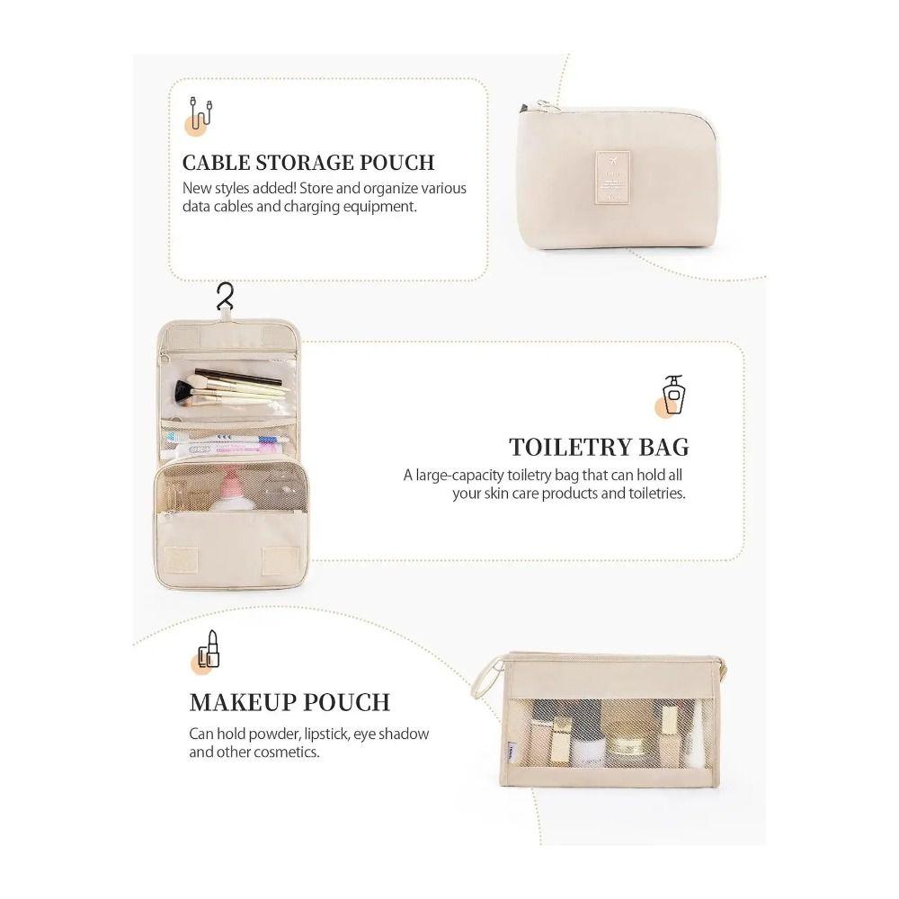 7 Pcs Set Large Capacity Travel Organizer Set with Zipper Folding Suitcase Packing Cubes Luggage Storage Bags