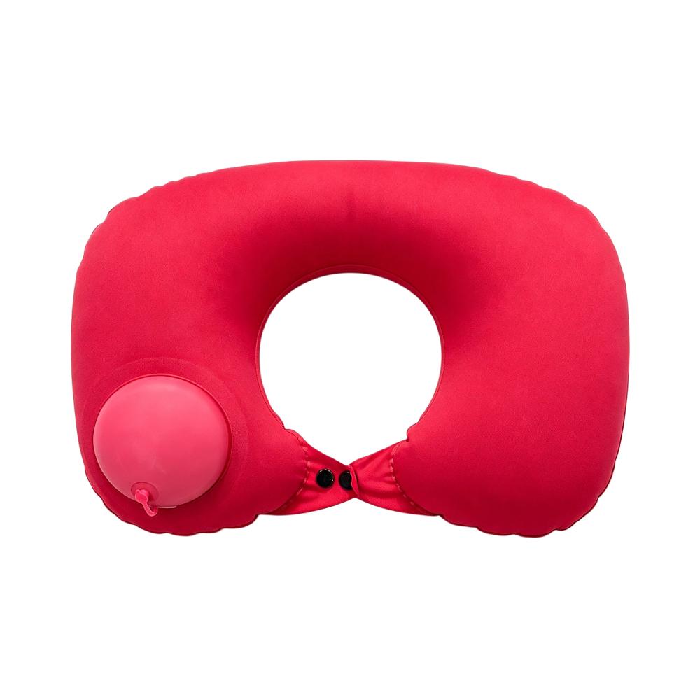 1 U-shaped inflatable neck pillow, portable compression inflatable U-shaped support pillow, office travel outdoor neck pillow