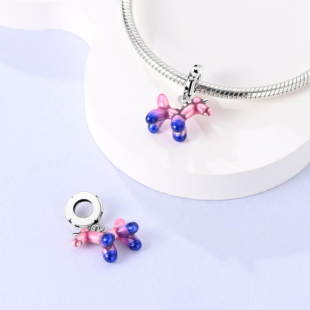 Compatible With Authentic Bracelets copper Plated Colorful Balloon Hot Air Balloon Charm Bead Charms Bead Charms Ideal For Women Jewellery Making Gift