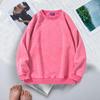 Unisex jarní podzimní top s roztřepeným designem, bavlněný O-krk, jednobarevný, s elastickými manžetami a lemem, volný svetr, dámská pánská mikina na dovolenou a práci