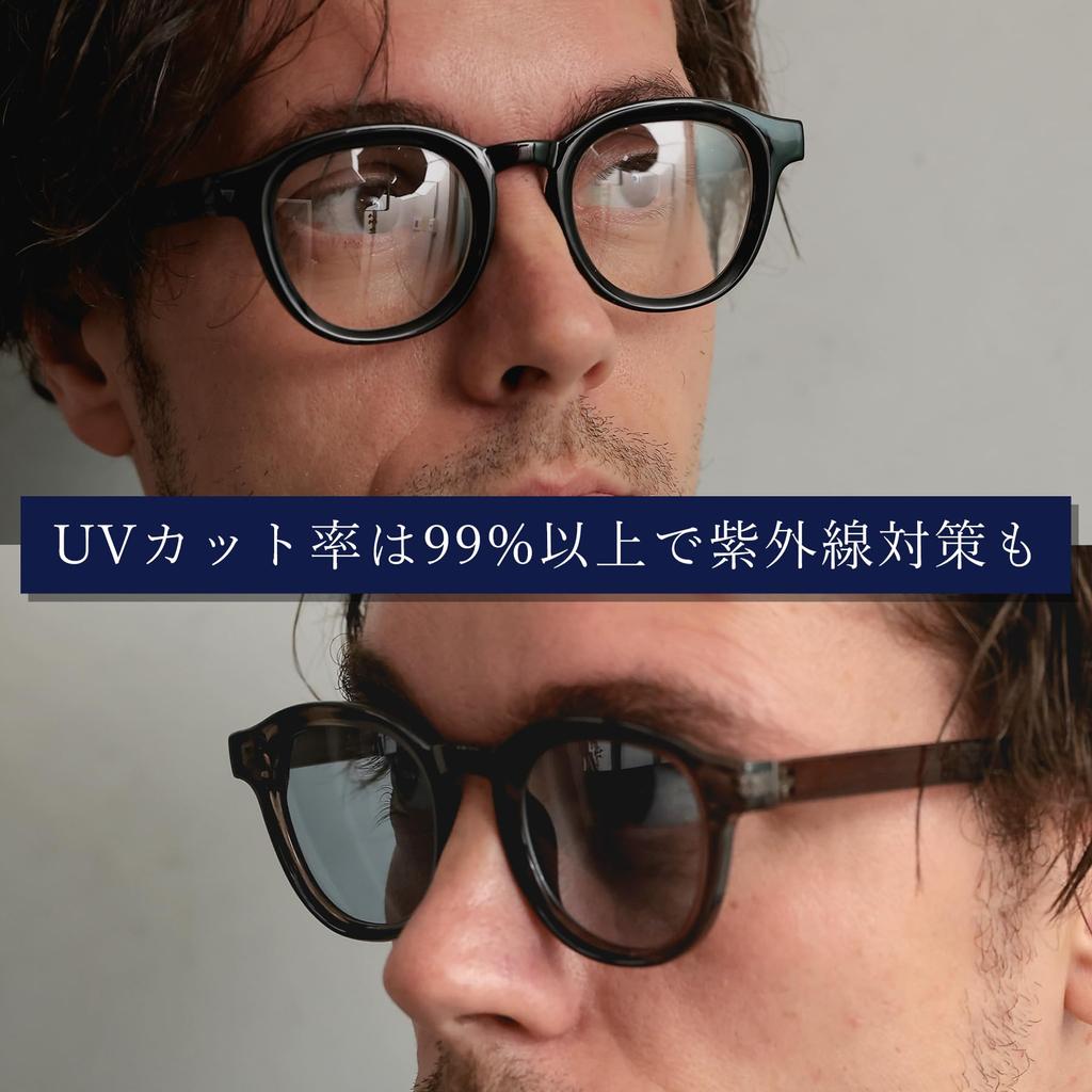 Clear Black x Light Smoke Sunglasses for Men and Boston UV Fashionable Colored Clear [FashionBerry] Women, Style, 99% Protection, Lightweight,