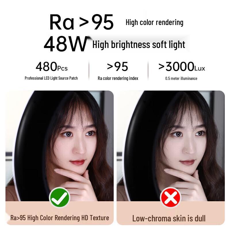 Zestaw pierścieniowego światła LED JINBEI LR-480II 18-calowy