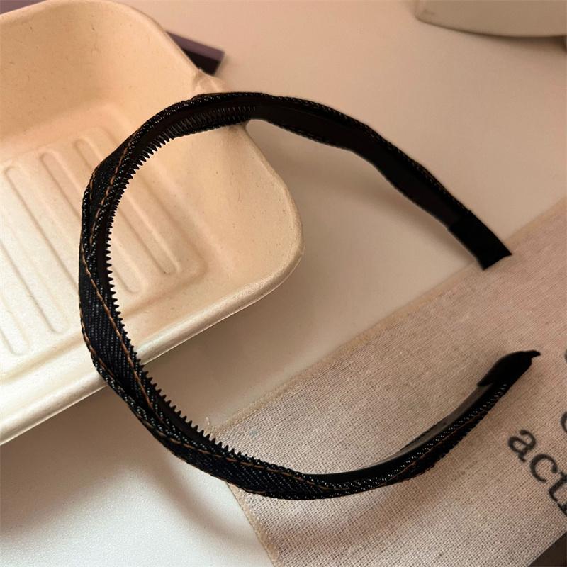 

Модная женская и девичья плетеная джинсовая повязка на голову для дамских обручей для волос, аксессуары