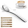 Coffee Spoons,4-Piece GLAMFIELDS Teaspoons with a Long Handle, 6.1"Demitasse Espresso Spoons Set Food Grade Stainless Steel Small Serving Spoons for