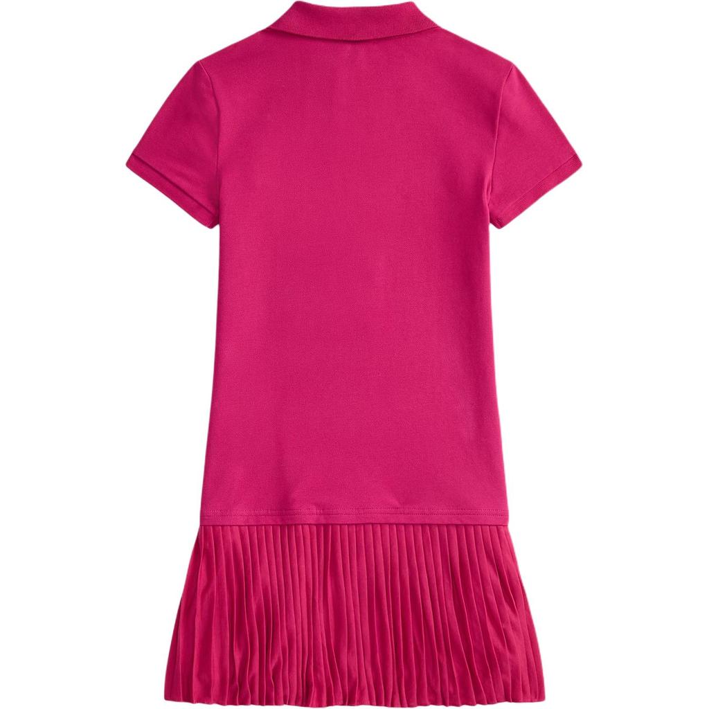 Polo Ralph Lauren Dress Animal Print Low Waist Pleated Stretch Mesh Kids dresses 313978999-001