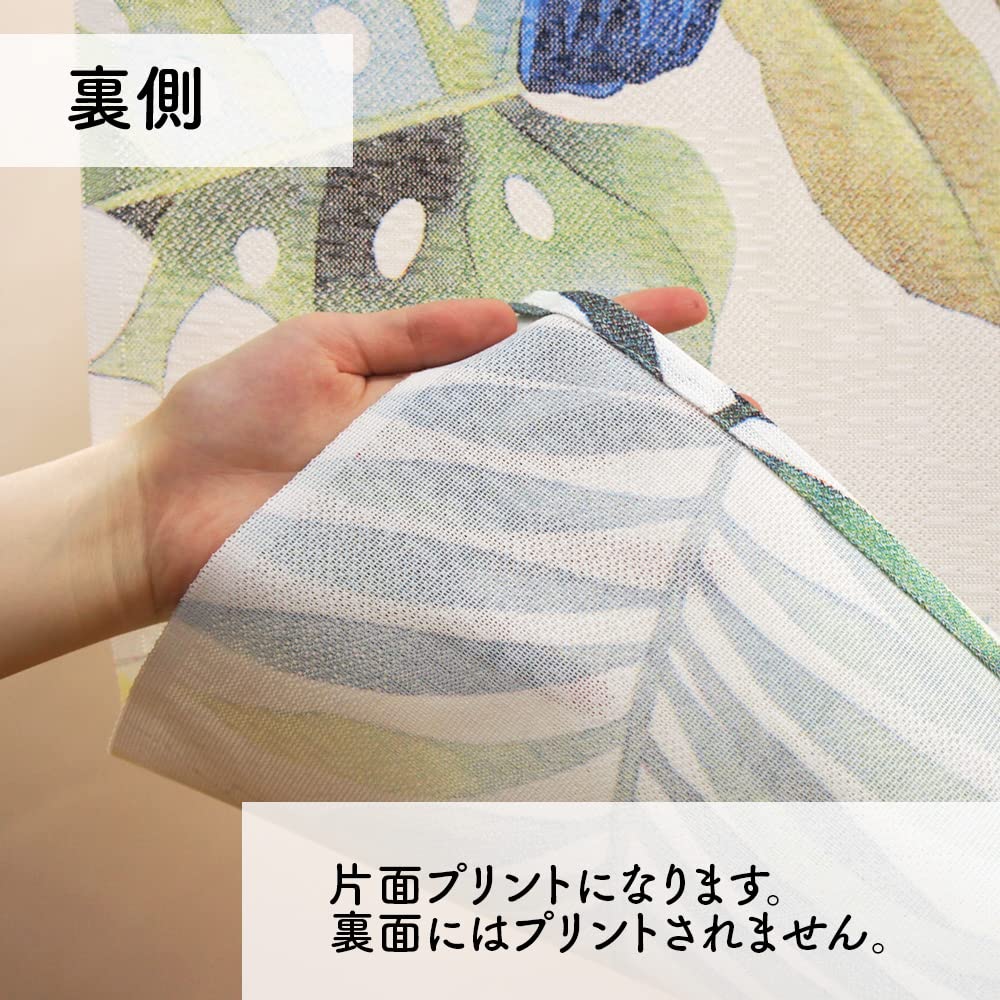 Noren Kobo Tropical Hawaiian Monstera 85cm Wide X 150cm Room Privacy Toucan Molokai 11674 Noren, Tapestry, Long, Divider, Screen, Half-Room Curtain,